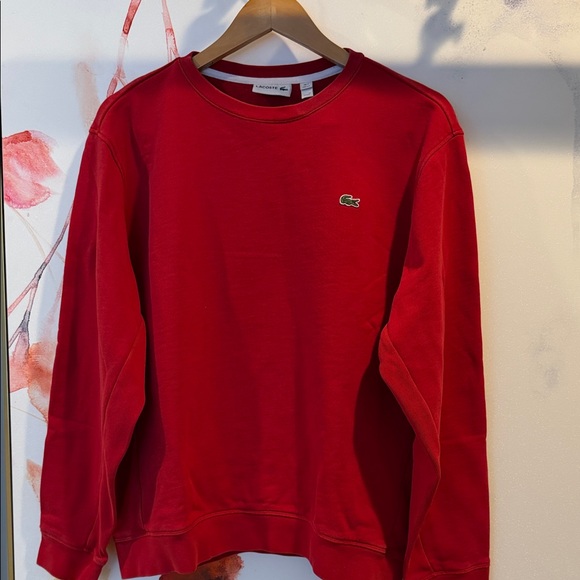Lacoste Other - Lacoste Men's Vibrant Red Crewneck Sweater